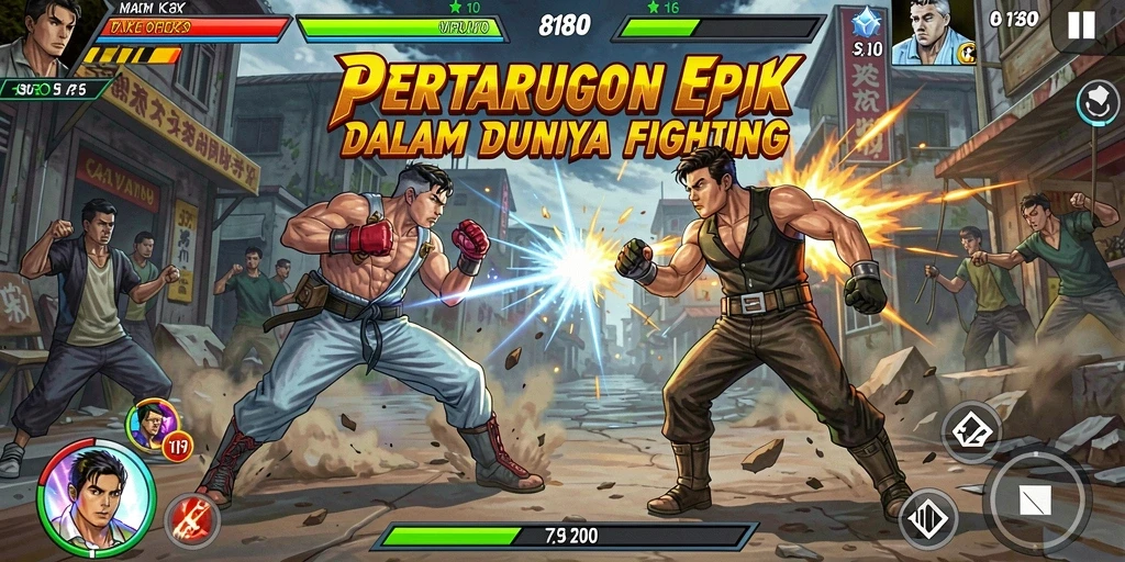 Tampilan menarik dari pertandingan seru dalam 8180.