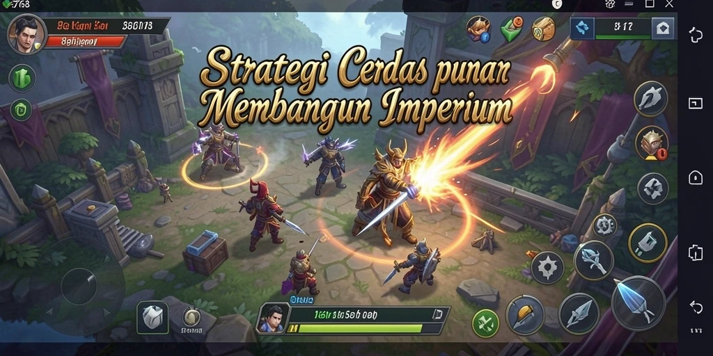 Screenshot utama 8768 menampilkan tampilan strategis dalam pertempuran SLG.