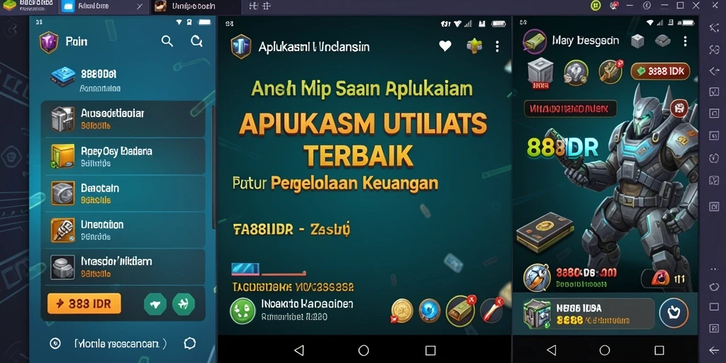 Tampilan antarmuka pengguna 888IDR yang ramah dan intuitif.