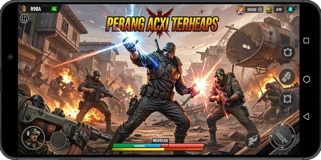 Tampilan gameplay seru dan menegangkan di 898A.