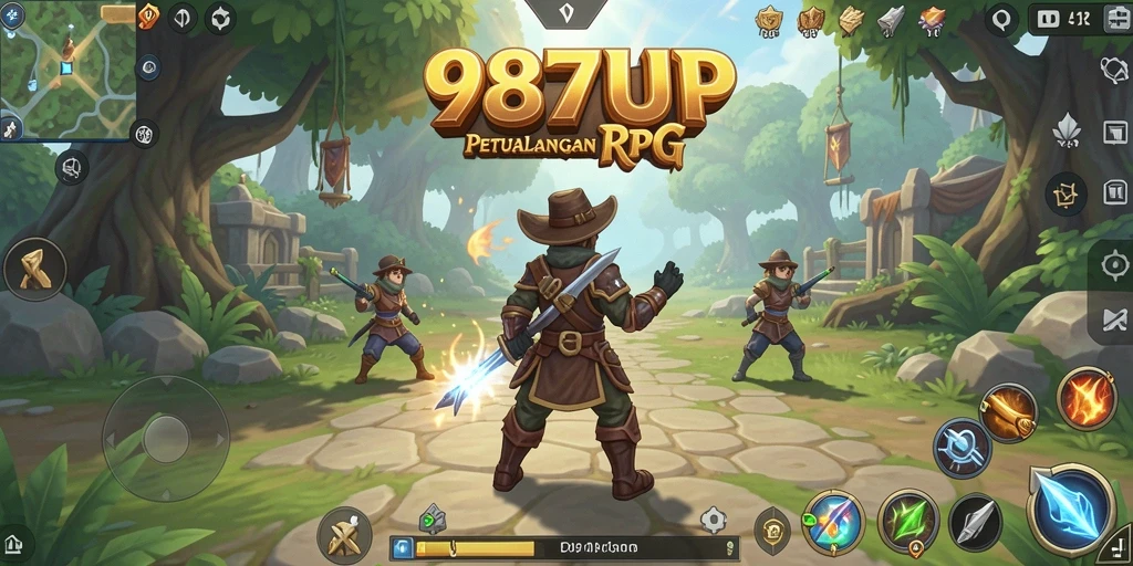 Tampilan gameplay seru dalam dunia RPG yang megah.
