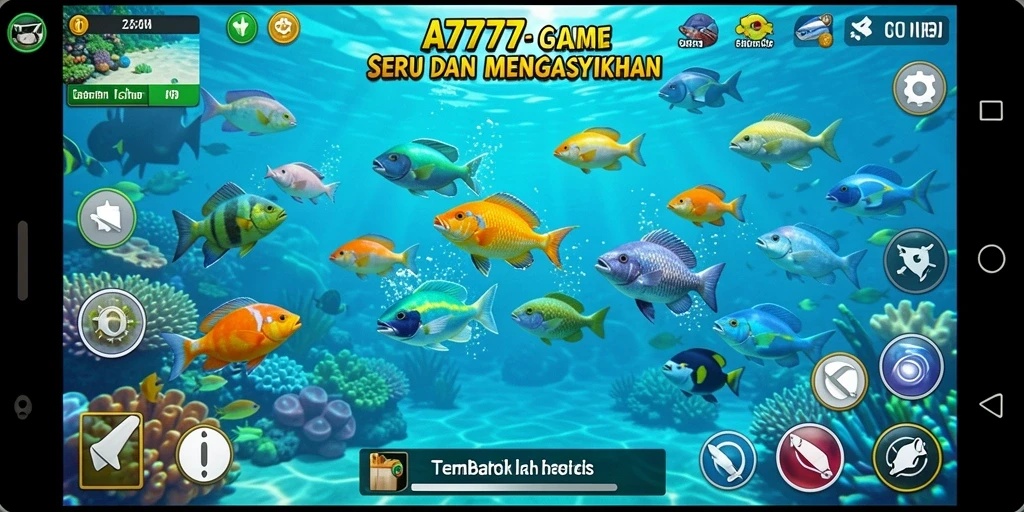 Gameplay seru di A7777 dengan berbagai ikan yang menunggu untuk ditembak.