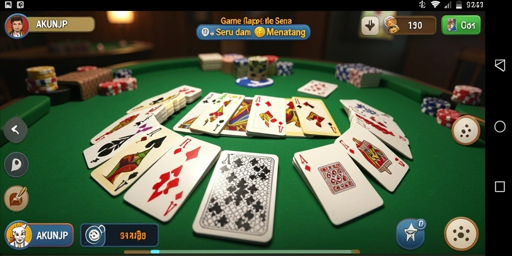 Tampilan gameplay Gaple yang seru dan interaktif.