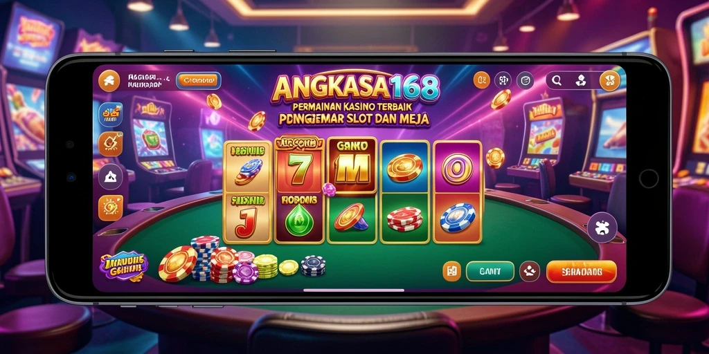 Tampilan gameplay menarik dari ANGKASA168 menampilkan keseruan permainan Kasino.