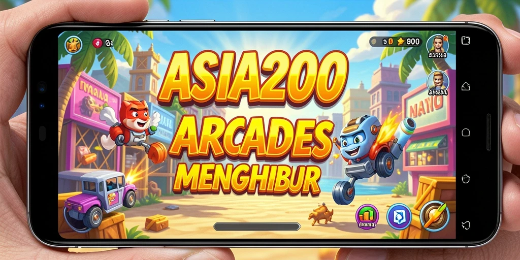 Tampilan gameplay menarik dari ASIA200 dengan karakter berwarna-warni.