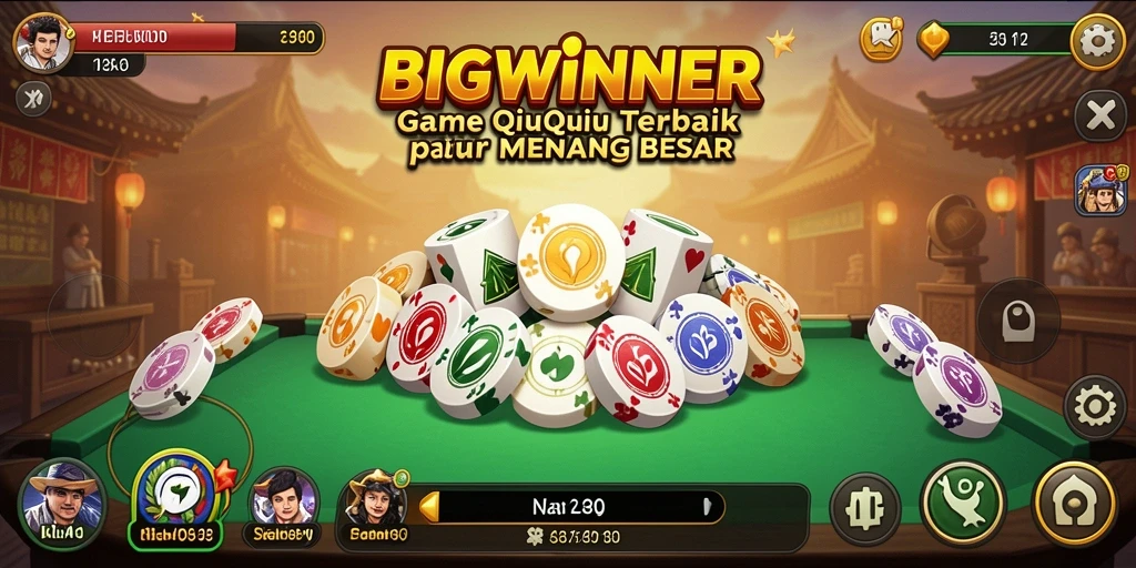Tampilan gameplay seru dalam BIGWINNER QiuQiu.