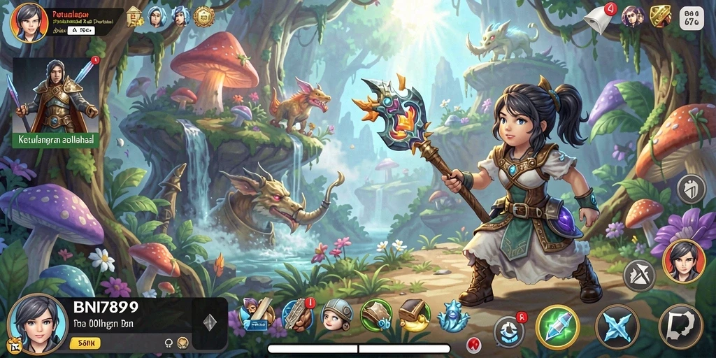Screenshot gameplay BNI789 yang menampilkan aksi petualangan seru.