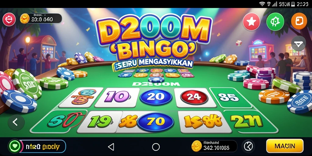 Tampilan menarik gameplay Bingo di D200M.