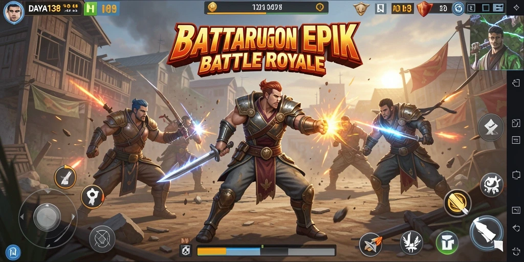Tampilan grafik menarik dengan aksi Battle Royale yang mendebarkan.
