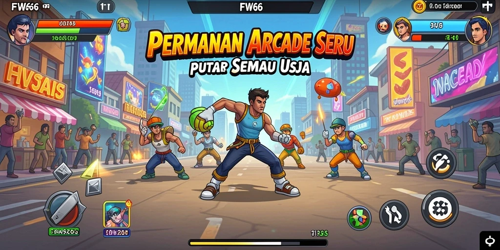 Tampilan gameplay seru dan penuh warna di FW66.