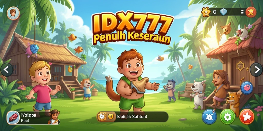 Screenshot gameplay IDX777 menampilkan keseruan bermain game Casual.