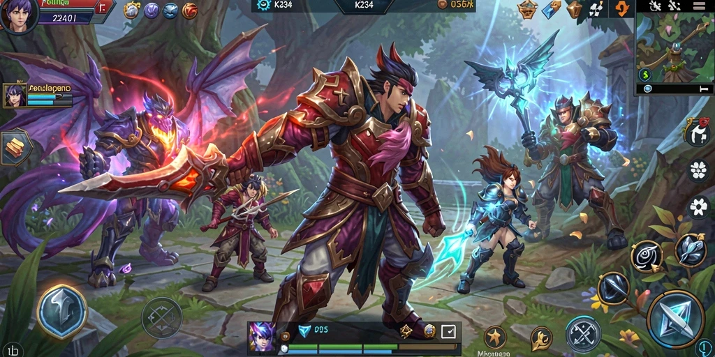 Screenshot utama K234 menampilkan aksi seru dalam gameplay MMORPG.
