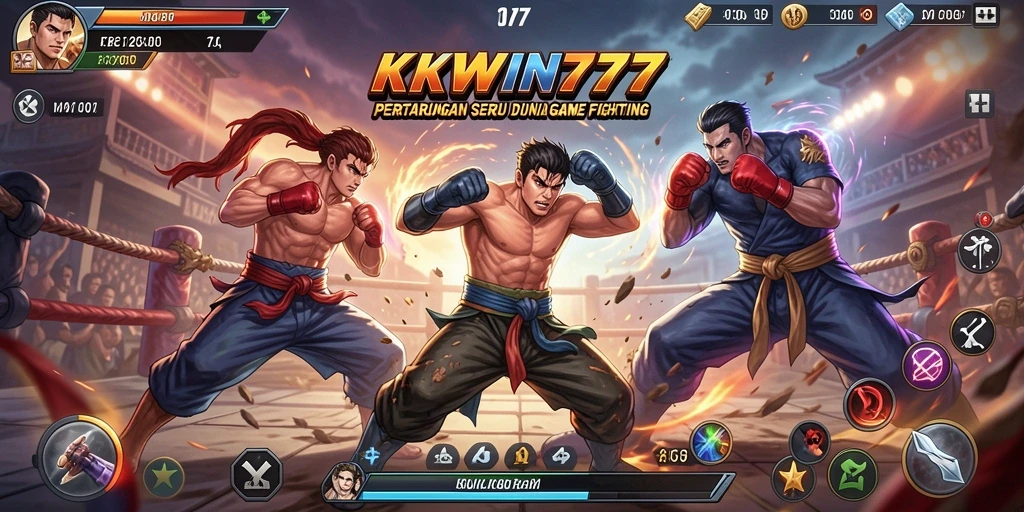 Gameplay mendebarkan dengan karakter bertarung di KKWIN777.