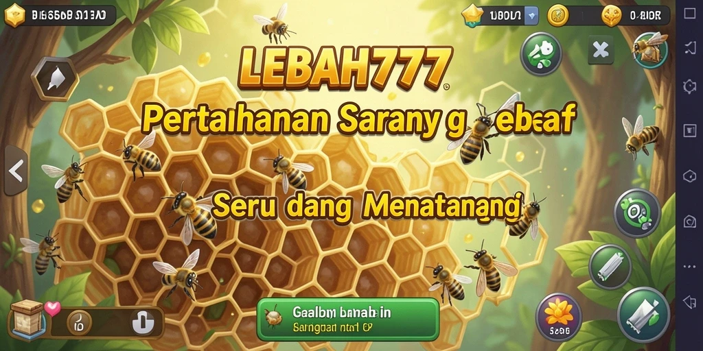 Menampilkan aksi menara pertahanan dalam LEBAH777 dengan grafik menakjubkan.