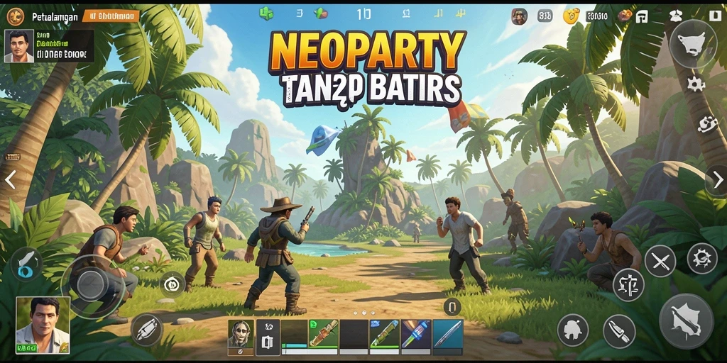 Gameplay menarik di dunia terbuka NEOPARTY.