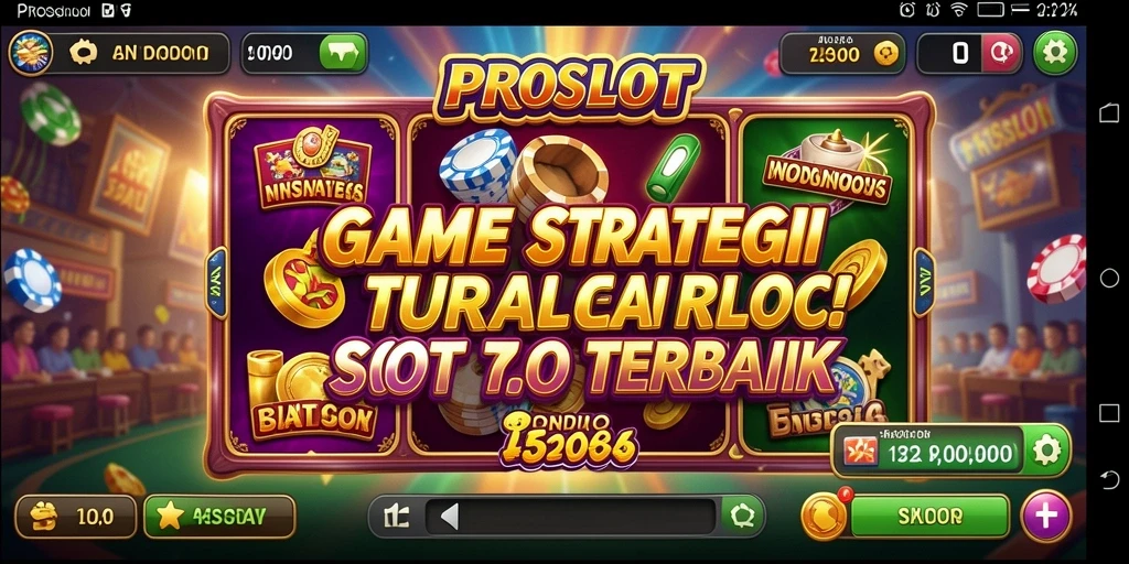 Tampilan gameplay PROSLOT yang menarik dengan slot dan bonus menarik.
