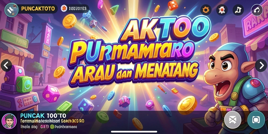 Tampilan gameplay menarik dari PUNCAKTOTO dengan elemen Arcade yang seru.