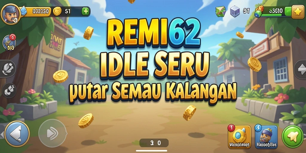 Tangkapan layar dari gameplay menarik <strong>REMI62</strong> yang menunjukkan aktivitas permainan Idle.