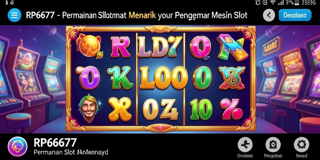 Tampilan gameplay RP6677 yang menarik dan penuh warna.