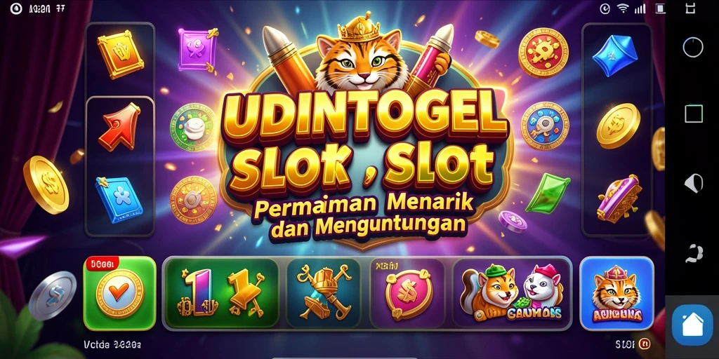Screenshot gameplay UDINTOGEL dengan tampilan slot yang menarik.