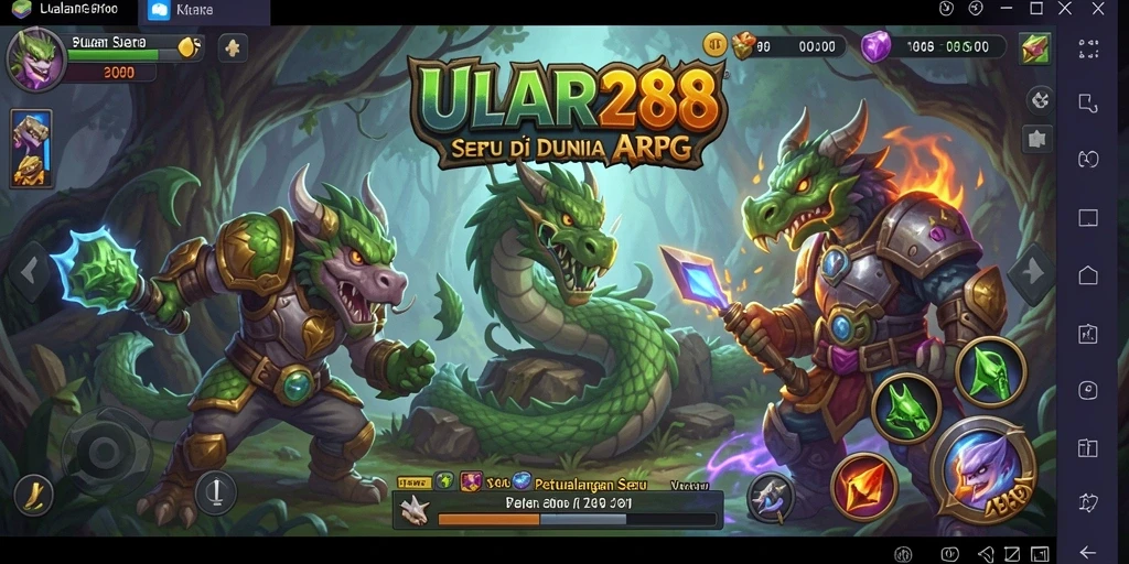 Tampilan aksi gameplay ULAR288 yang mendebarkan dan menakjubkan.