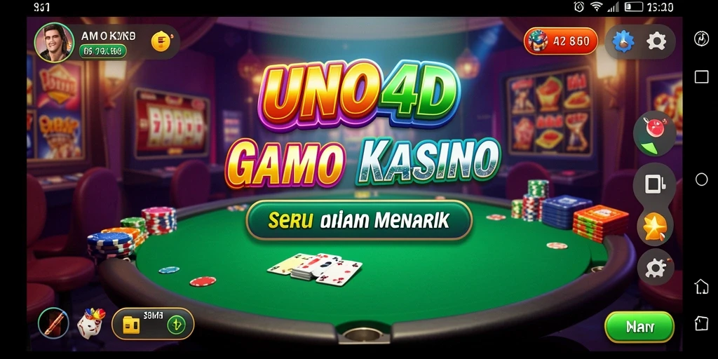 Tampilan gameplay seru dan mengasyikkan di UNO4D.